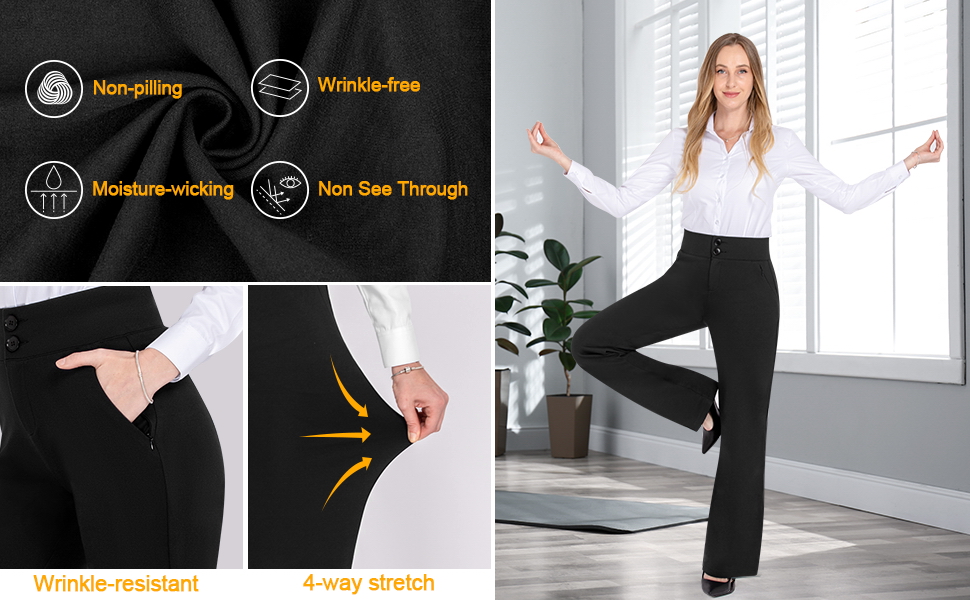 comfortable women pants fabric